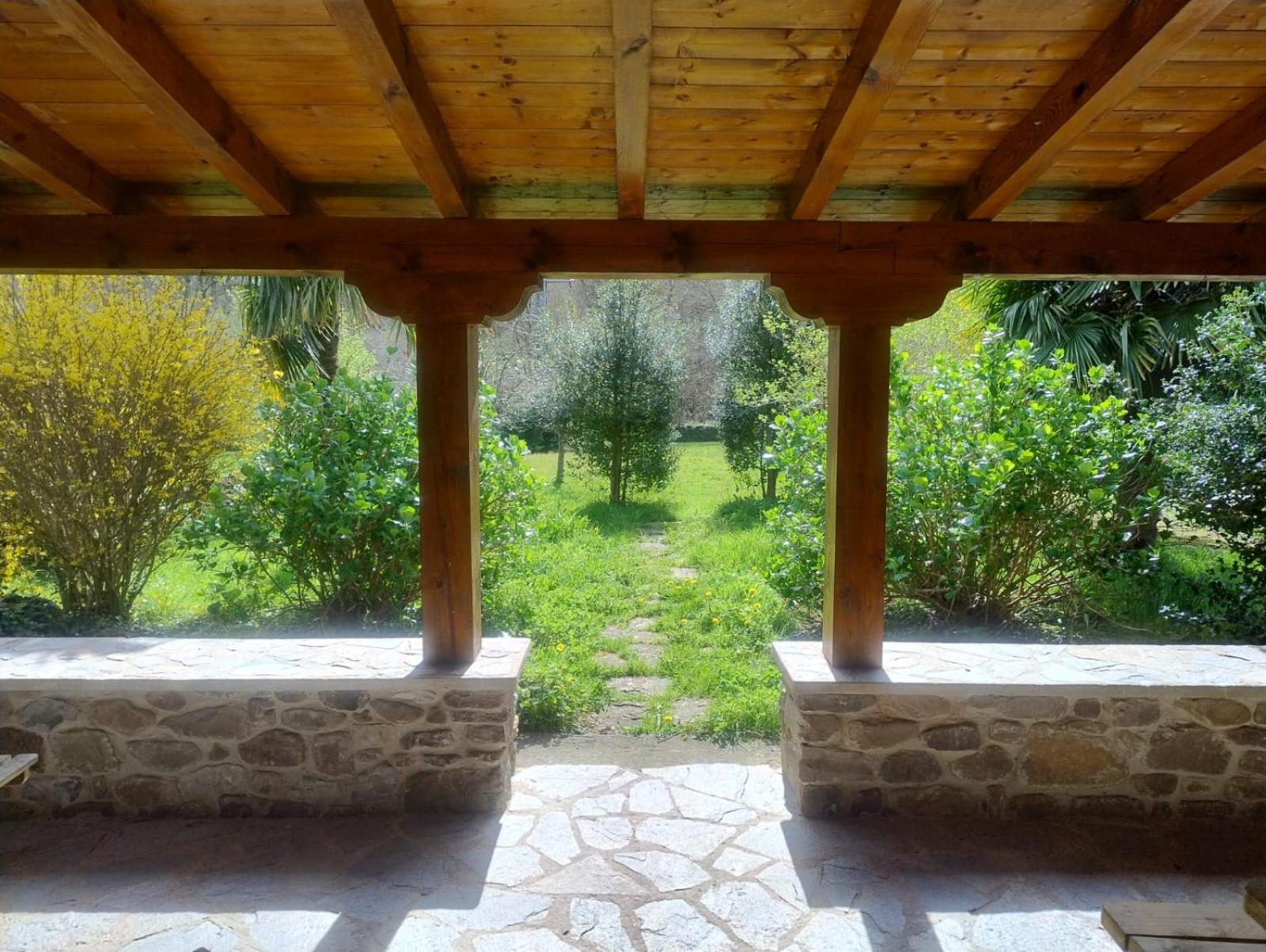 Amplia Y Comoda Casa De Piedra Con Porche Y Jardin San Roque de Ríomiera Dış mekan fotoğraf